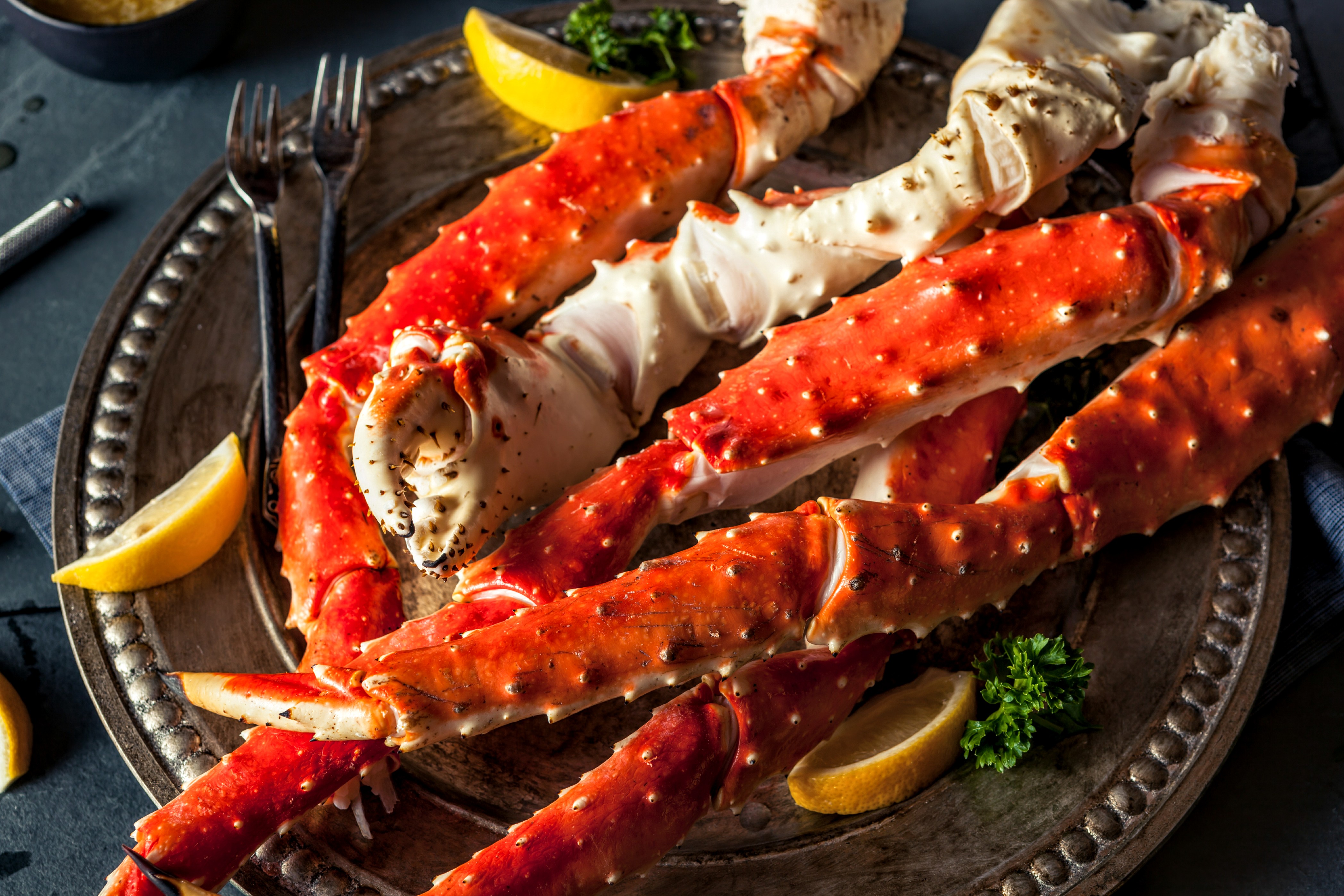 Crab legs dinner