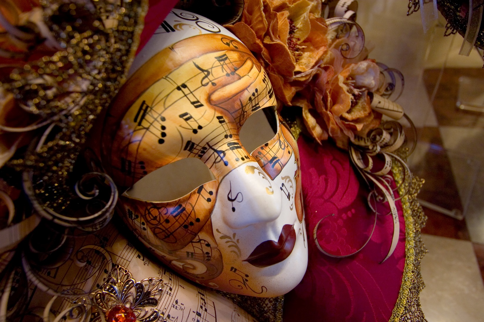 Ornate drama mask