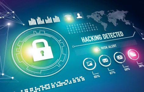 A computer being hacked