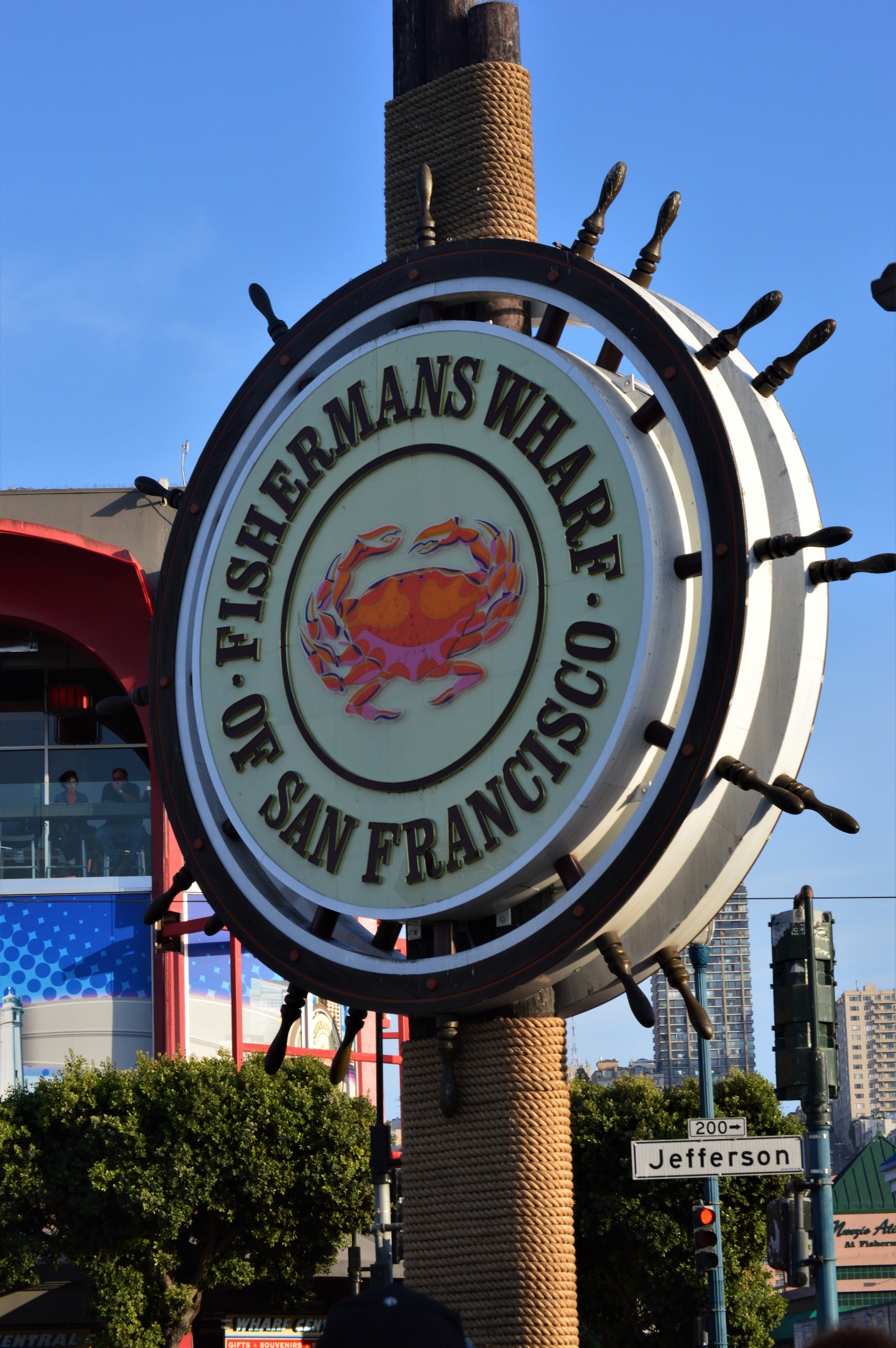Sign for Fisherman's Wharf in San Francisco