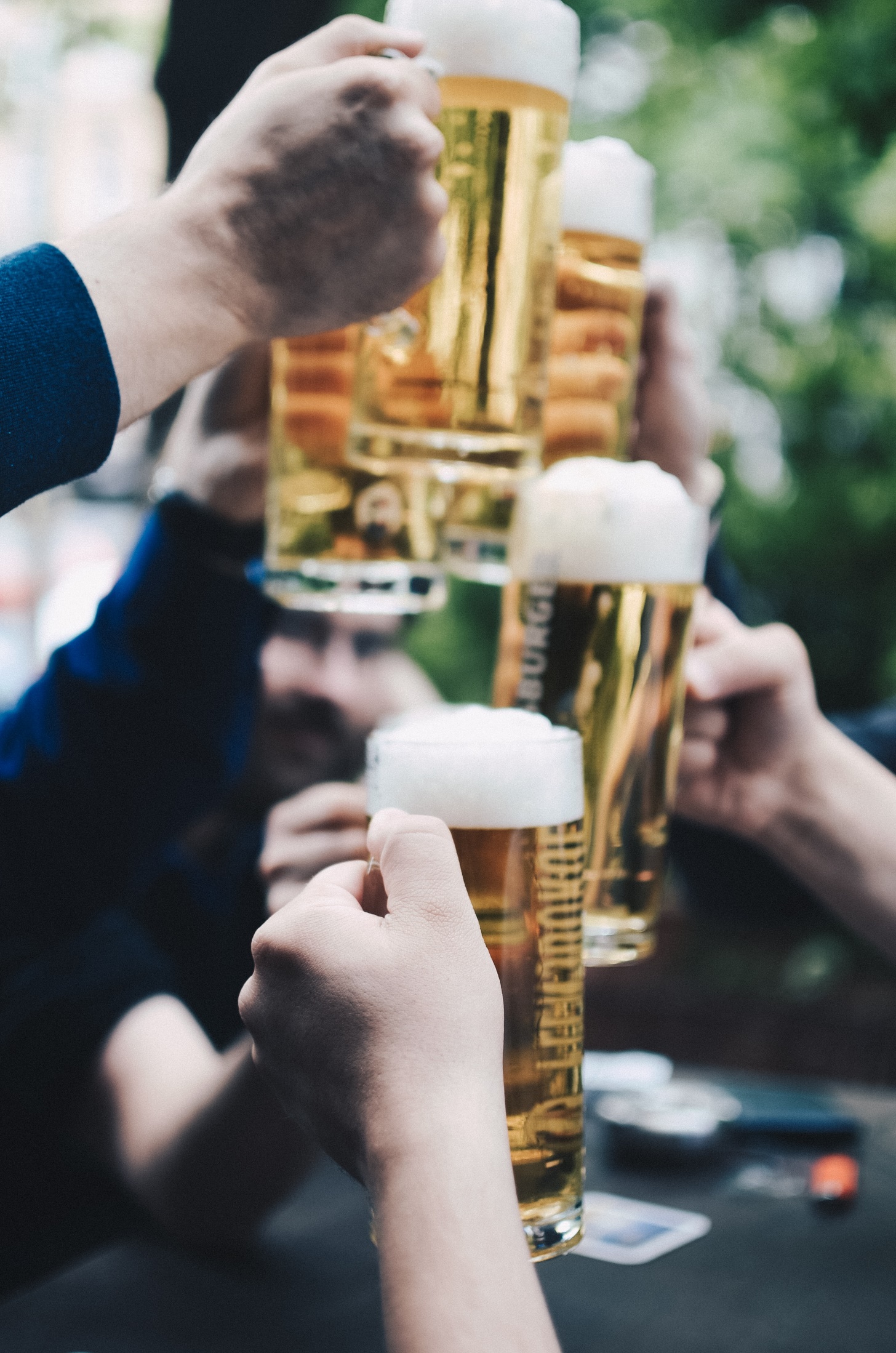 Men drinking beer