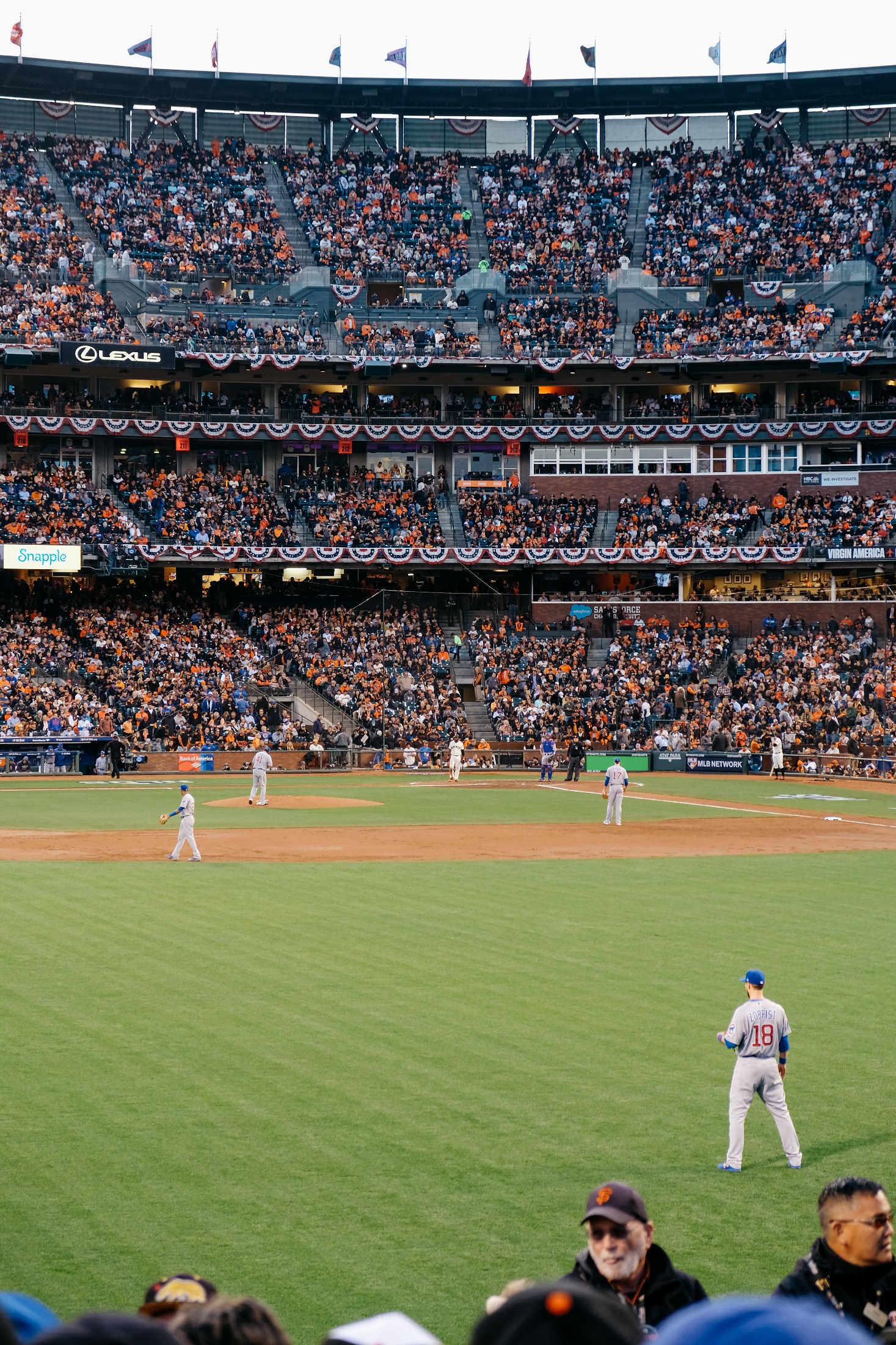 Crowd at a baseball game