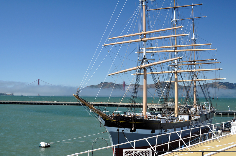 The historic rigger Balclutha in San Francisco