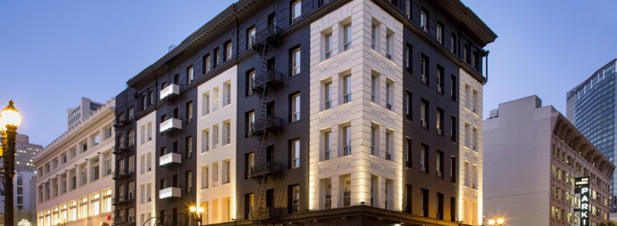 Exterior shot of Hotel Union Square - a San Francisco Hotel