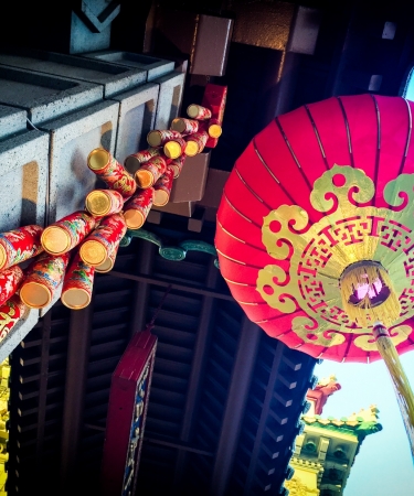 Hanging lantern in San Francisco's Chinatown