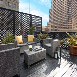 Presidential Suite terrace at Hotel Union Square - a Hotel in San Francisco