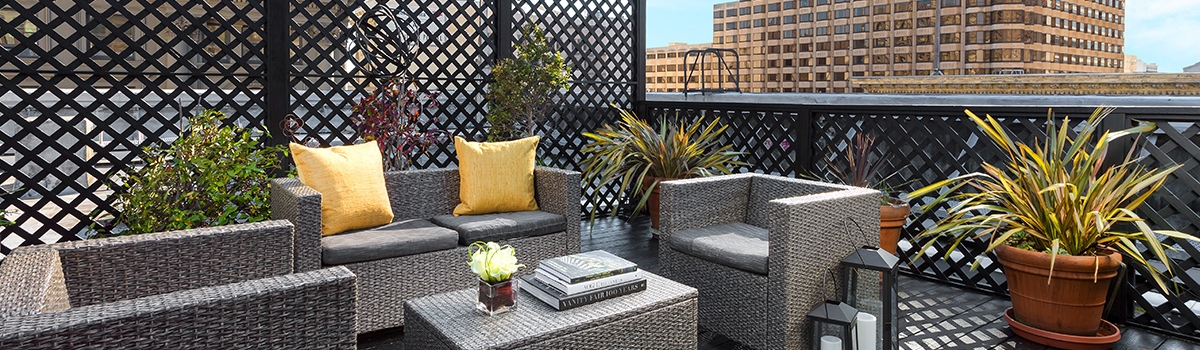 San Francisco Hotel Guest Rooms Union Square Outdoor Seating At Hotel Union Square A San Francisco