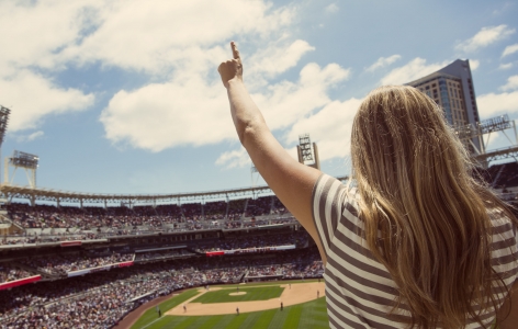 Girl at Baseball Game, San Francisco Activities