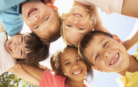 Group of smiling children